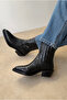 Women's Boots Black Croco - 5
