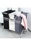 Three-compartment foldable laundry basket 105 l - 2