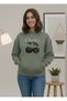Women's Cerry Printed Oversized Hooded Sweatshirt