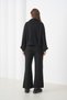 Women's Oversized Zippered Hooded Sweatshirt Wide Leg Sporty Stylish Tracksuit Set Suitable for Hijab - 8
