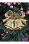Christmas Ornament Small Size Christmas Tree Ornament with Gold Bells 15 cm Hpy26048 - 2