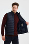 Men's Mock Neck Zippered Pocket Vest - 4