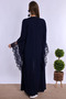 Effortt Navy Blue Maternity Pajama Set with Dressing Gown - 4