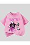 تي شيرت KPop Demon Hunterix Kids Design للجنسين قصة فضفاضة