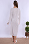 Floral Patterned Dressing Gown Maternity Nightgown Set Effortt - Powder-Ecru - 6