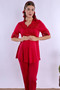 Cotton Comfortable Cut Maternity Pajama Set with Nursing Features Effortt - Cherry - 5