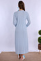 Cotton Maternity Nightgown with Breastfeeding Feature Effortt - Blue - 3