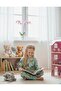 Girl's Fleece-Lined 100% Cotton Green Butterfly Printed Pajama Set - 3