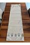 3-Piece-H1245 Beige Cookie Houses-Cushion Cover and Runner Combination - 5