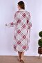 Cotton Fabric Maternity and Postpartum Set with Breastfeeding Features, 4 Pieces Effortt - Cherry - 3