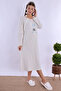 Cotton Maternity Nightgown with Breastfeeding Feature Effortt - Blue - 5