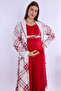 Cotton Fabric Maternity and Postpartum Set with Breastfeeding Features, 4 Pieces Effortt - Cherry - 8