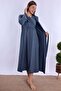 Effortt Indigo Maternity Nightgown Set - 7