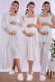 Breastfeeding Featured Cotton Maternity Set 4 Pieces Effortt - Ecru