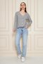 Women's V-Neck Pearl Button Soft Textured Hair Knitwear Cardigan 70917 - 5