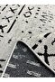 Premium Quality Machine Washable Ethnic Nail Pattern Non-Slip Base Chenille Rug - 3