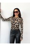 Women's Large Leopard Print Body with Finger Detail - 5
