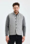 Men's Mock Neck Button Double Sided Vest