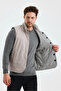 Men's Mock Neck Button Double Sided Vest - 3