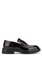 Men's Genuine Leather Claret Red Loafer Shoes