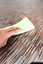 مفرش طاولة من قماش الخيش قابل للمسح من مادة PVC شفاف منقوش 410-خطوط عادية - 4