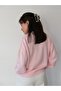 Oversized Women's V-Neck Elegant Soft Textured Stylish Hair Knit Sweater - 3