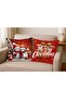 Digital Printed New Year Patterned Decorative Throw Pillow Cover - 3