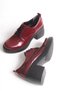 Women's Special Design Platform Heeled Elegant Lace-Up Loafer Moccasin Shoes - 3