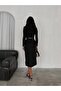 Slit Suede Skirt with Belt - 7