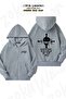Unisex Whitebeard Is the Strongest Man Printed Oversized Back Printed Zippered Hooded Cardigan