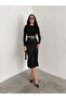 Slit Suede Skirt with Belt - 8