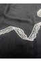 Lycra-Free Nylon Lace Guipure En 2 cm Length 5 Meters Ecru - Black Edge Lace