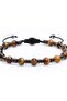 Tiger Eye, Hematite Natural Stone Bracelet, Men's Bracelet, Design Bracelet Adjustable with String - 2