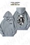 Unisex Uchiha Itachi Naruto V7 Printed Oversized Back Printed Zippered Hooded Cardigan