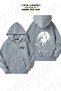 Unisex Full Metal Alchemist Edward Elric Printed Oversized Back Printed Zip Hooded Cardigan