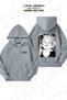 Unisex Marilyn Monroe Bw Vintage D59 Printed Oversized Back Printed Zip Hooded Cardigan