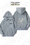 Unisex Meggie the Walking Dead Printed Oversized Back Printed Zip Hooded Cardigan