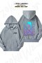 Unisex Dentist Dentist Printed Oversized Back Printed Zippered Hooded Cardigan