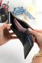 Unisex Denim Leather Wallet – Premium Quality Aluminum Mechanism, Card Holder for Women & Men - 6