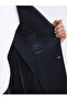 Navy Blue Standard Fit Men's Blazer Jacket - 5