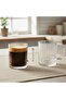 Elysia Dekor 6-Person Glass Tea-Coffee Mug Set – 6 X 210 Ml. - 3