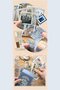 Global Travel Series 154-Piece Travel-Themed Scrapbook Set - Notebook with Gift Box, Stickers, Washi Tape - 4