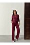 Women's Soft Ribbed Knit Fabric Bottom Top Set