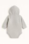 Welsoft Baby Hooded Fleece Bodysuit - 2