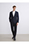 Navy Blue Standard Fit Men's Blazer Jacket - 2