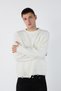 Oversized Knitwear Sweater with Vintage Detail - 2