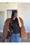 Black Low-Cut Snap Blouse - 5