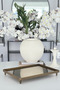 Antique Metal Tray with Antique Legs, Bronze Mirrored Decorative Presentation Tray 25X40 cm - 4