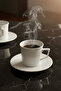 Vetra Series 2-Piece Porcelain White Coffee Cup Set 90 ml - 5