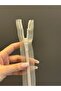 24X3 cm White Transparent Zipper - 4